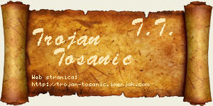 Trojan Tošanić vizit kartica